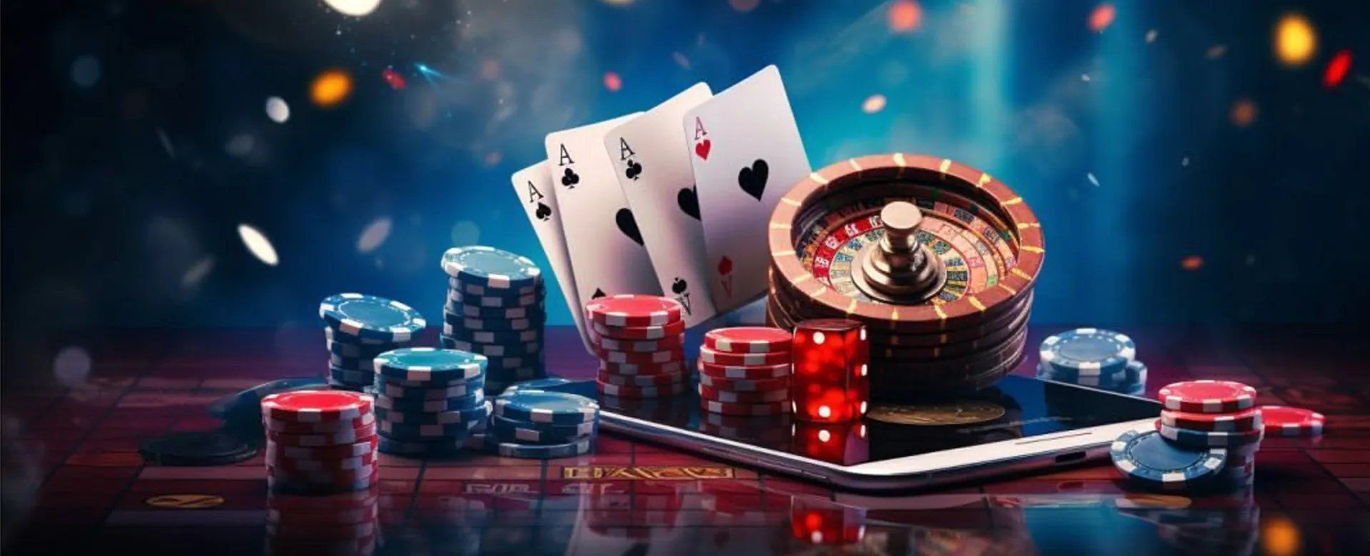 SS777 Online Casino Philippines Hero Image with Golden Chips and Excitement